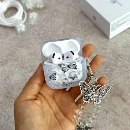 CASE AIRPODS BLACK MARIPOSA SERIE 4