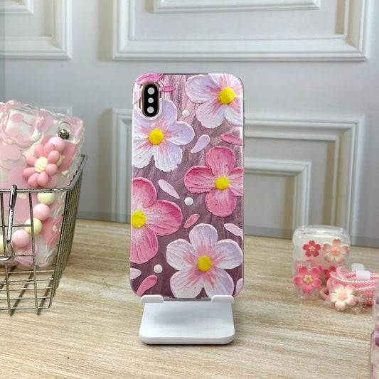 Flores rosa metal IPH X/XS