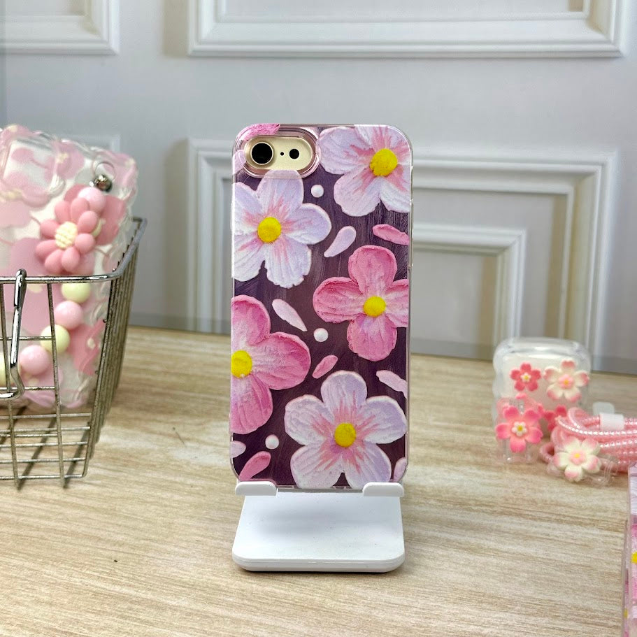 Flores rosa metal IPH 7/8 Y SE