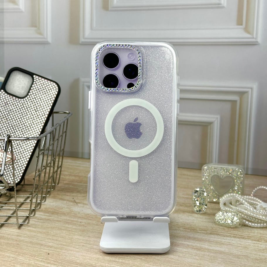 Magsafe brillante blanco IPH 16 PRO MAX