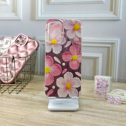 Flores rosa metal A13