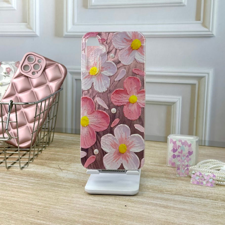 Flores rosa metal A14