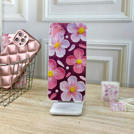 Flores rosa metal A15