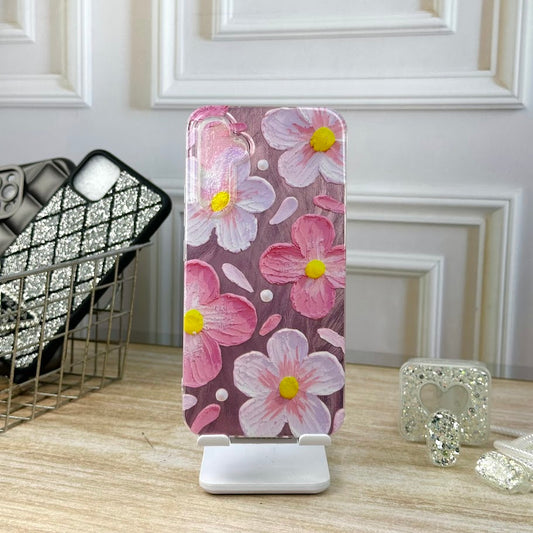 Flores rosa metal A34