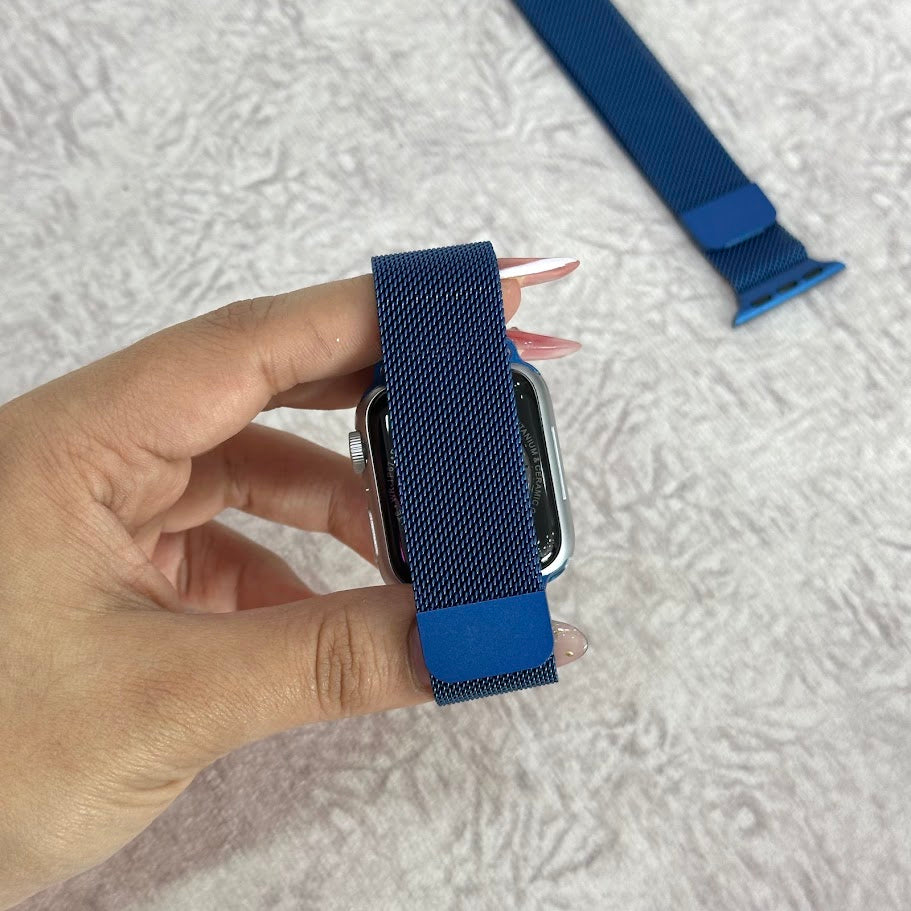 Manillas metálica azul