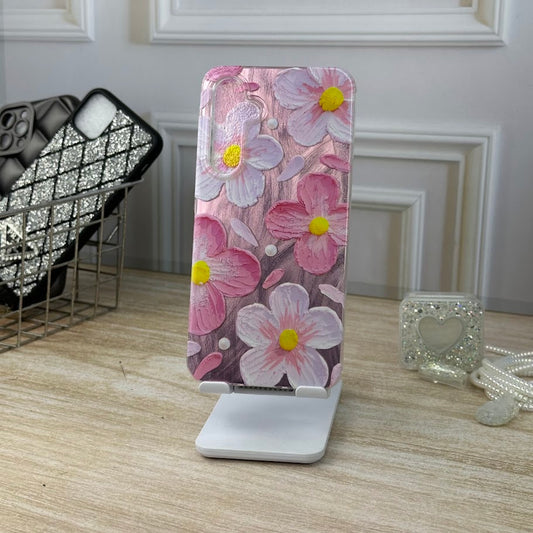 Flores rosa metal A35