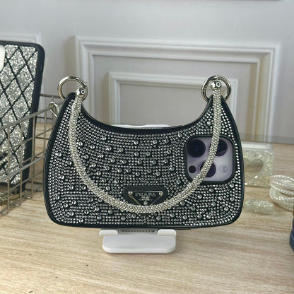 BOLSO PRADA NEGRO IPH 11 PRO MAX