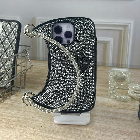 Bolso prada negro IPH 14 PRO MAX