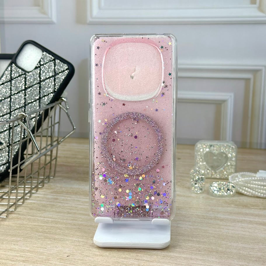 GLITTER MAGSAFE ROSA NOTE 14 PRO