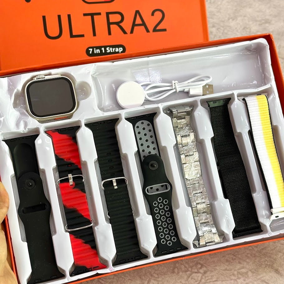 Reloj Smart ultra 2 + 7 bandas gratis