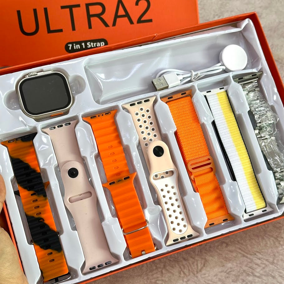 Reloj Smart ultra 2 + 7 bandas gratis