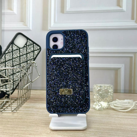 Swarovski wallet azul IPH 12/12 PRO