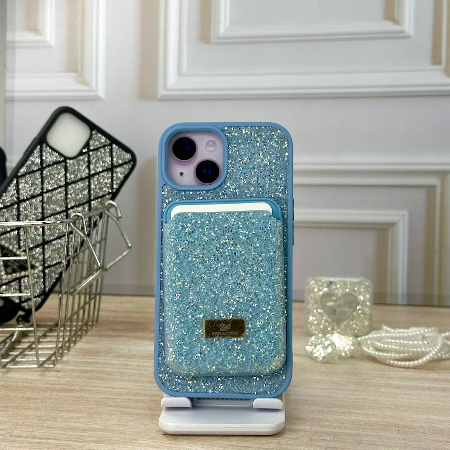 Swarovski wallet azul IPH 15