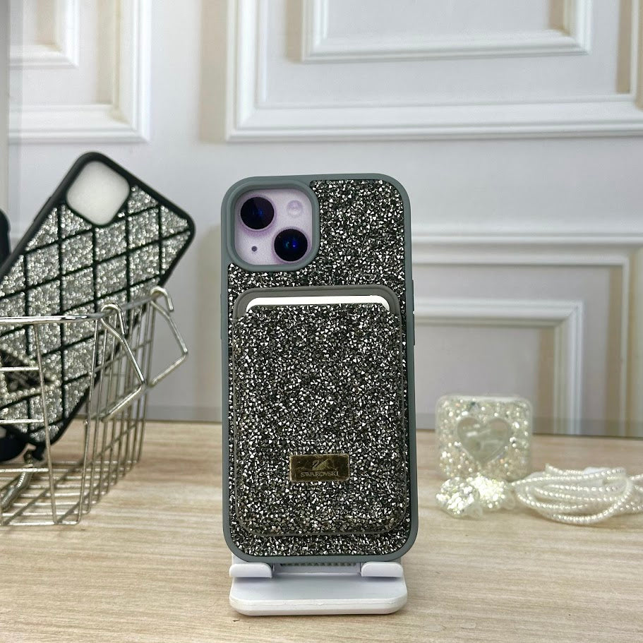 Swarovski wallet gris IPH 13/14