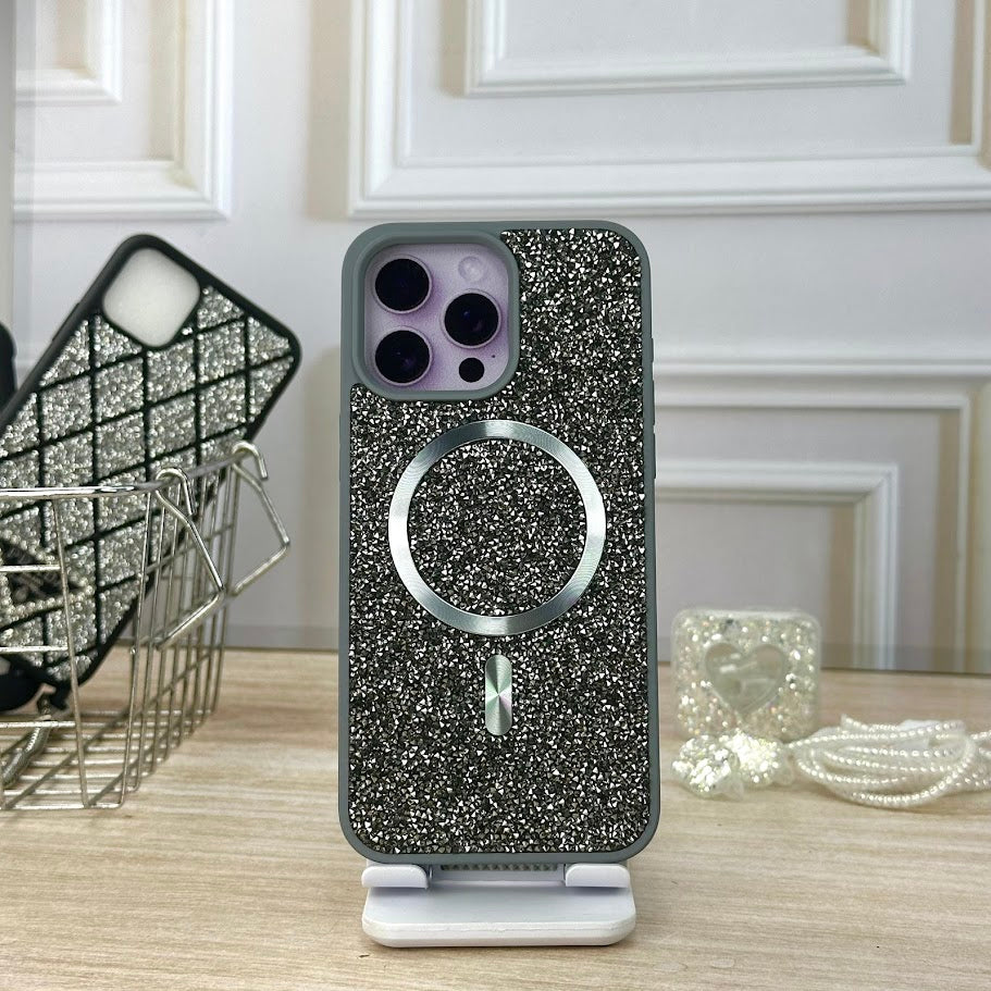 Swarovski wallet gris IPH 14 PRO MAX