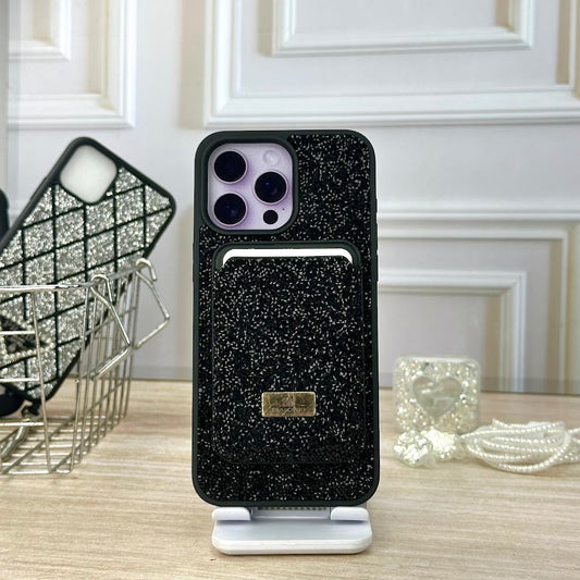 Swarovski wallet negra IPH 13 PRO MAX