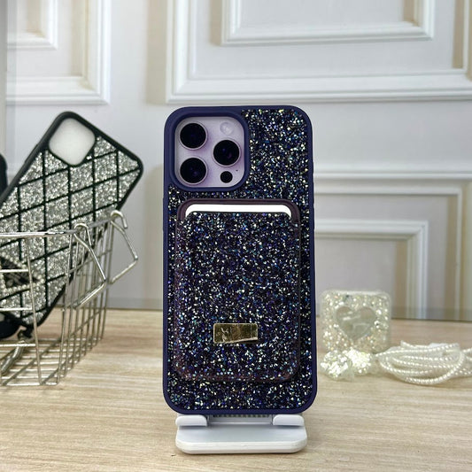 Swarovski wallet morado IPH 16 PRO MAX