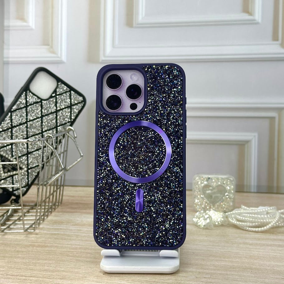 Swarovski wallet morada IPH 14 PRO MAX