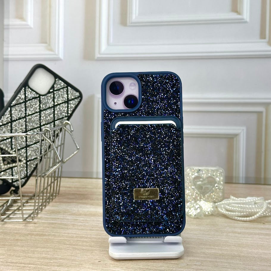Swarovski wallet azul turqui IPH 13/14