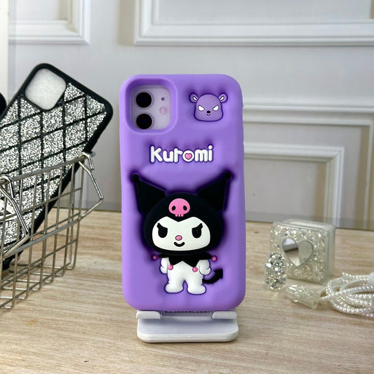 Kuromi lila 3D IPH 12/12 PRO