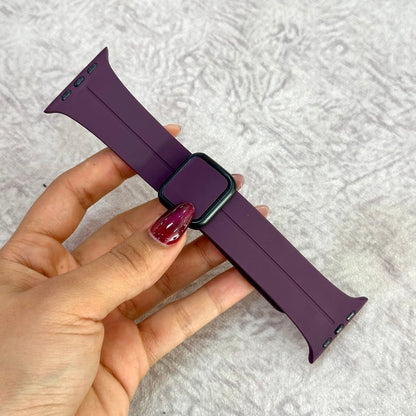 Manila silicona vino tinto con broche