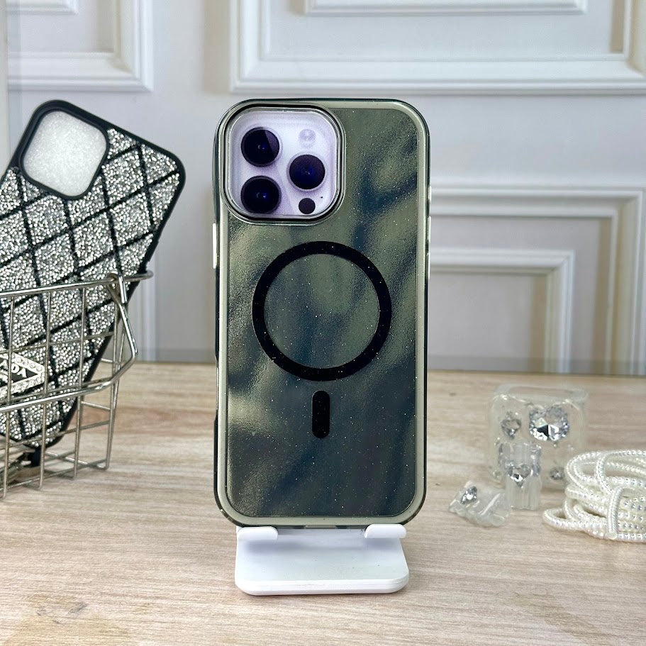 Glitter doble negro IPH 16 PRO MAX