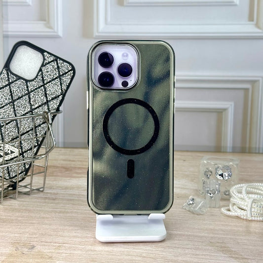 Glitter doble negro IPH 16 PRO MAX