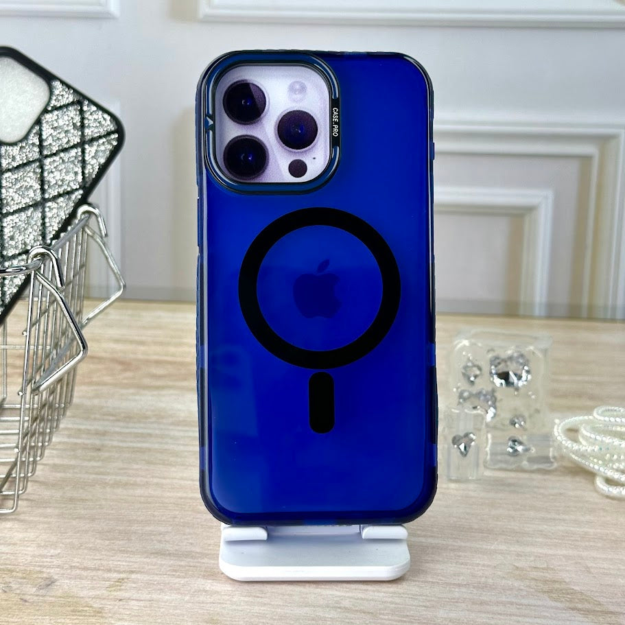 Mags azul con soporte IPH 15 PRO MAX