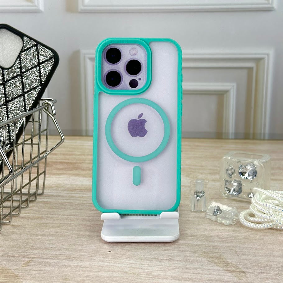 Bordes antideslizantes verde menta IPH 15 PRO
