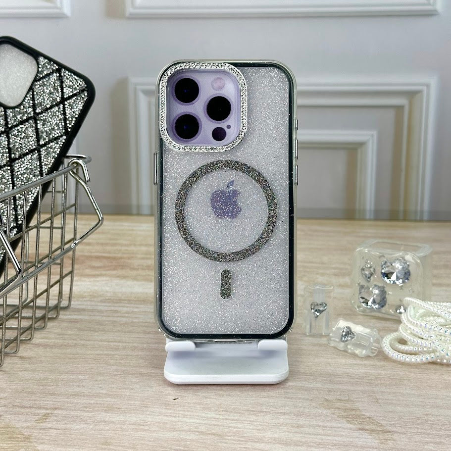 Glitter 360 negro IPH 15 PRO