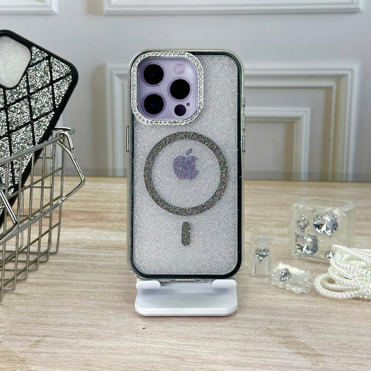 Glitter 360 negro IPH 15 PRO