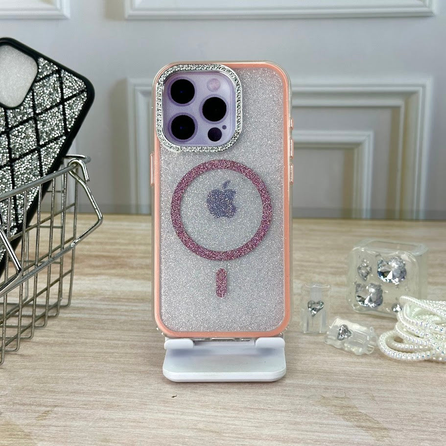 Glitter 360 rosa IPH 15 PRO