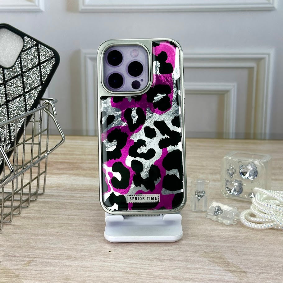 Animal print fucsia IPH 15 PRO