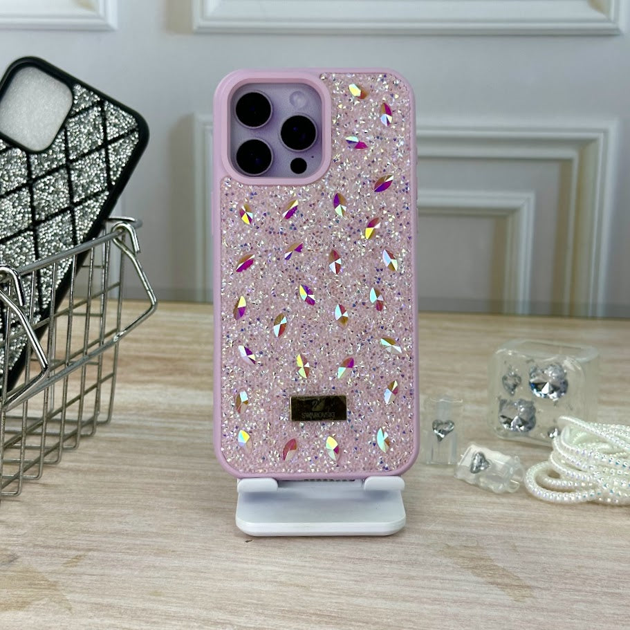 Swarovski lila perlas IPH 15 PRO MAX