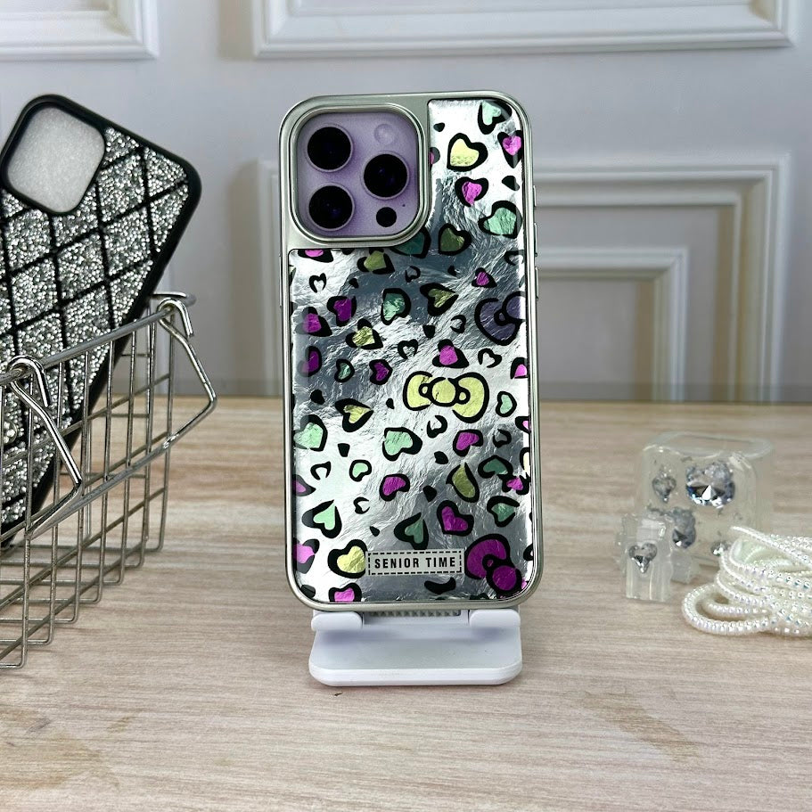 Animal print corazones IPH 15 PRO MAX