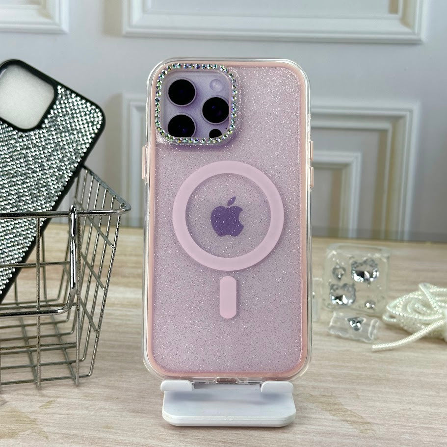 Mags 360 rosa glitter IPH 13 PRO MAX