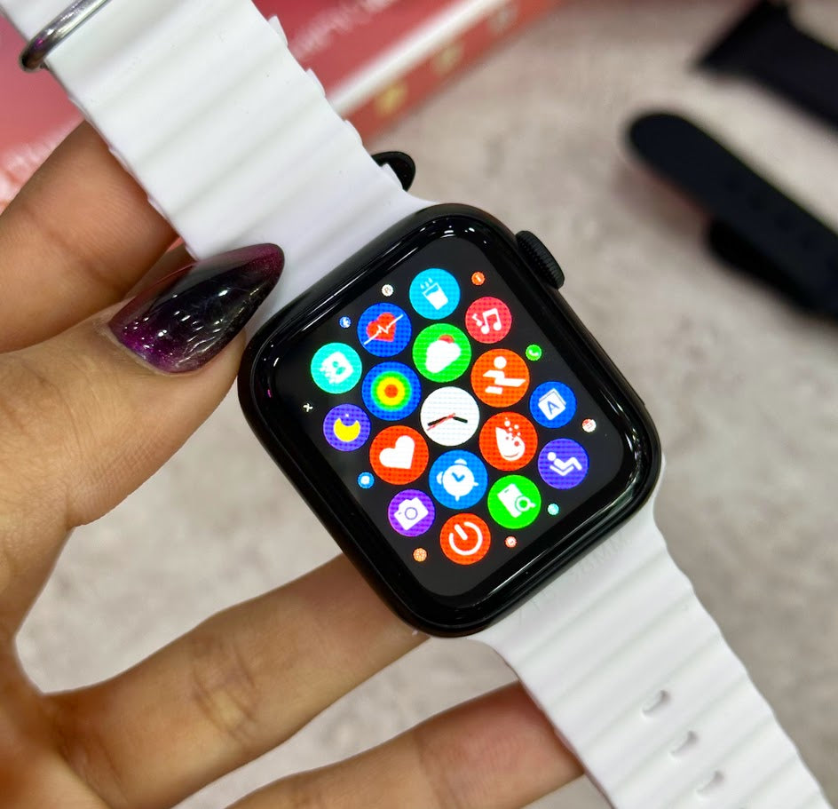 Reloj h10 mini pantalla súperamoled  + 3 bandas gratis