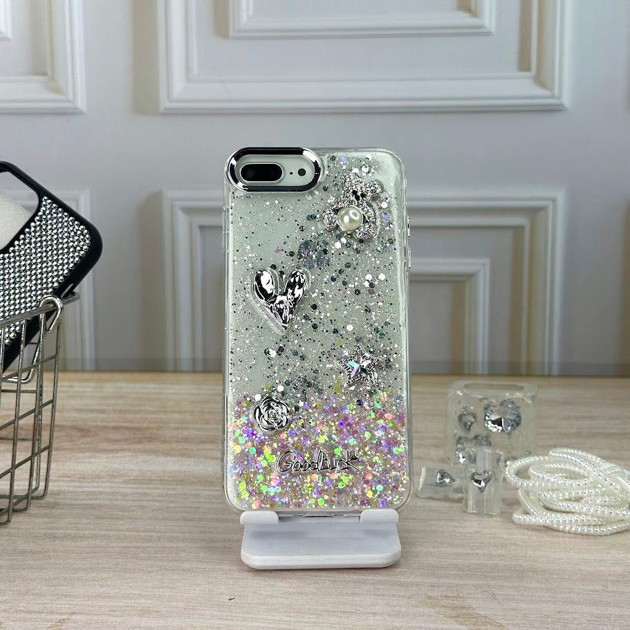 Glitter rosa IPH 7/8 PLUS