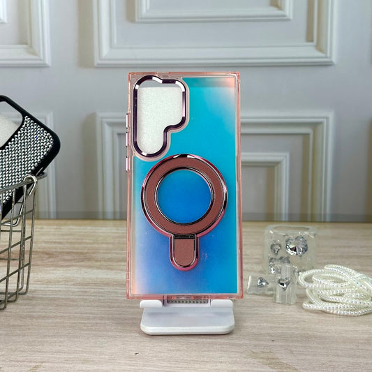 Tornasol y soporte rosa SM S24 ULTRA