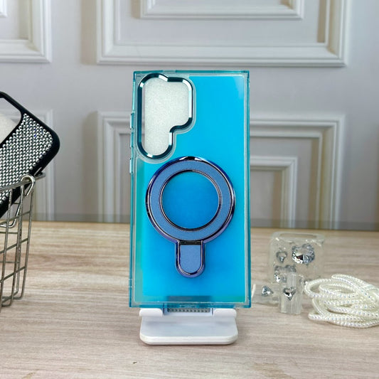 Tornasol y soporte azul SM S24 ULTRA