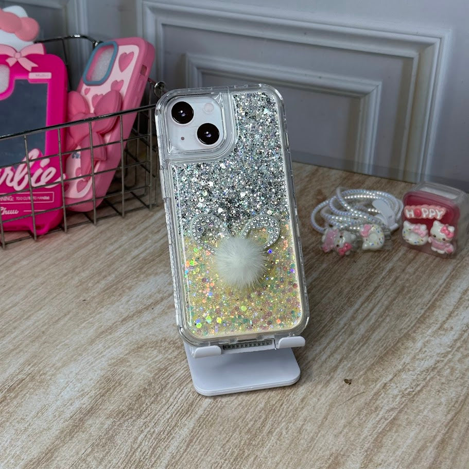 Peluche glitter amarillo IPH 13/14