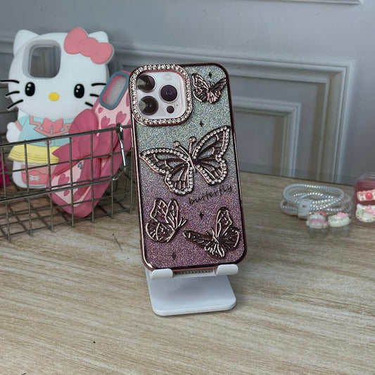 Mariposa brillante rosa IPH 16 PLUS