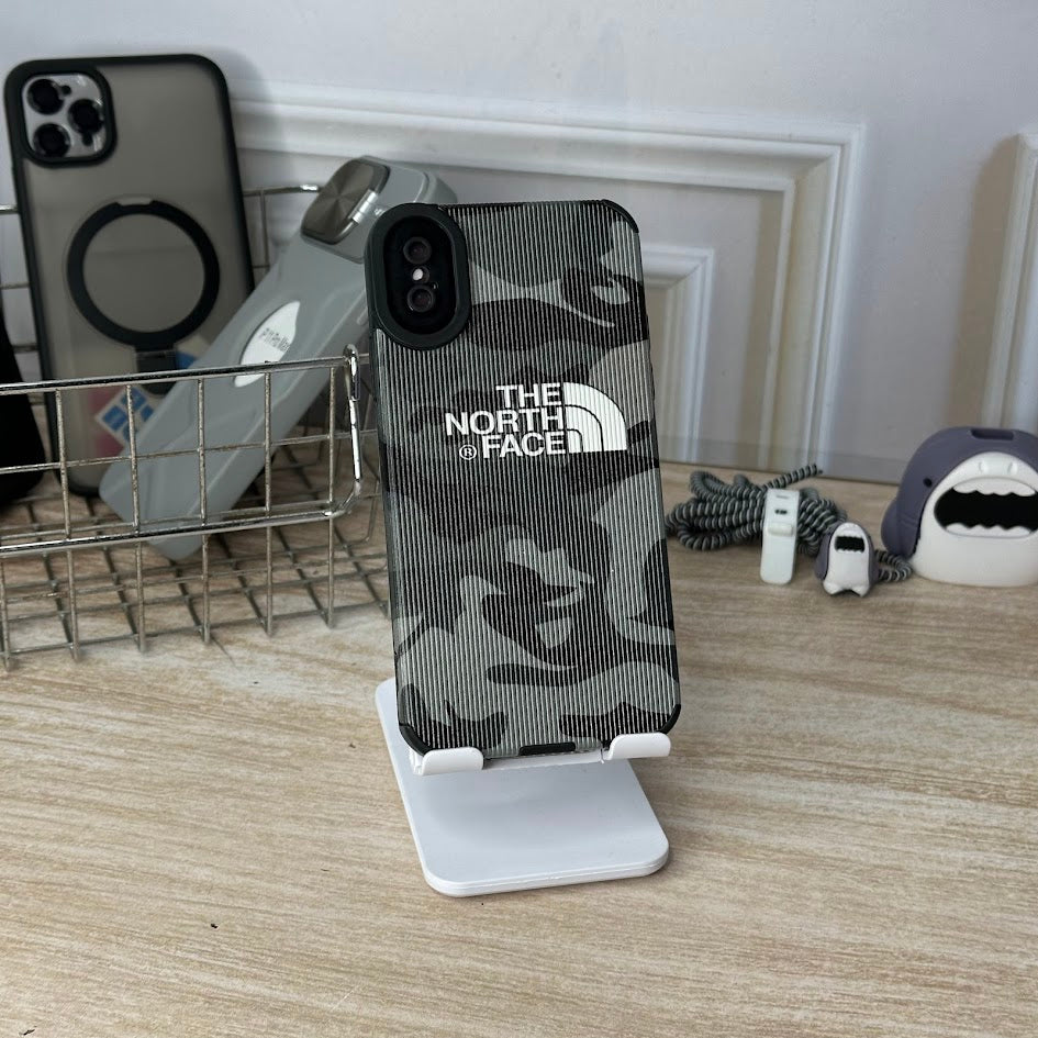 case camuflado north face iph X/Xs