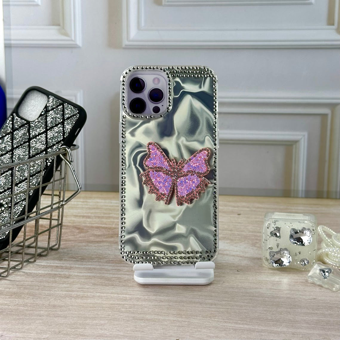 Pollilla rosa IPH 12 PRO MAX