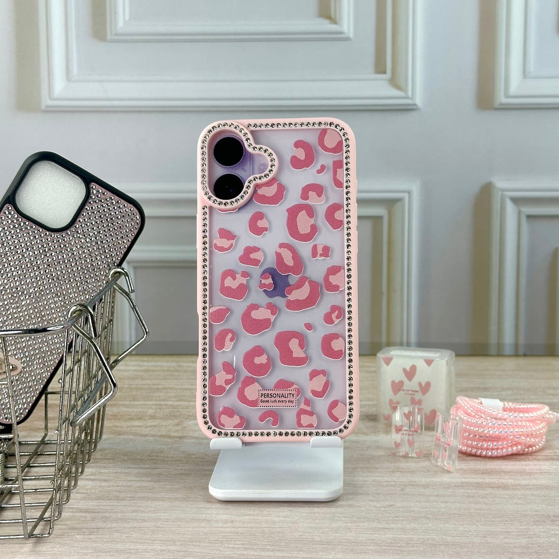 Animal print brillos IPH 16 PLUS