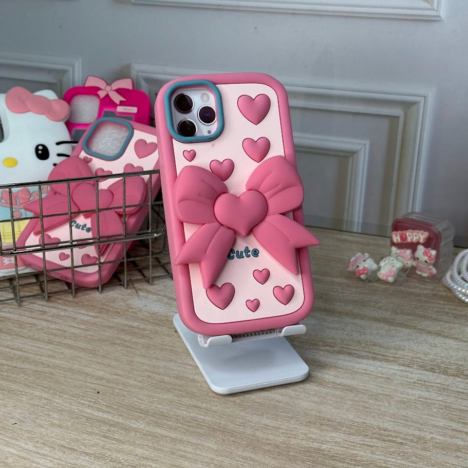 Lazo rosado 3D IPH 11 PRO MAX