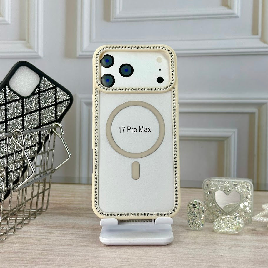 B diamond beige IPH 17 PRO MAX