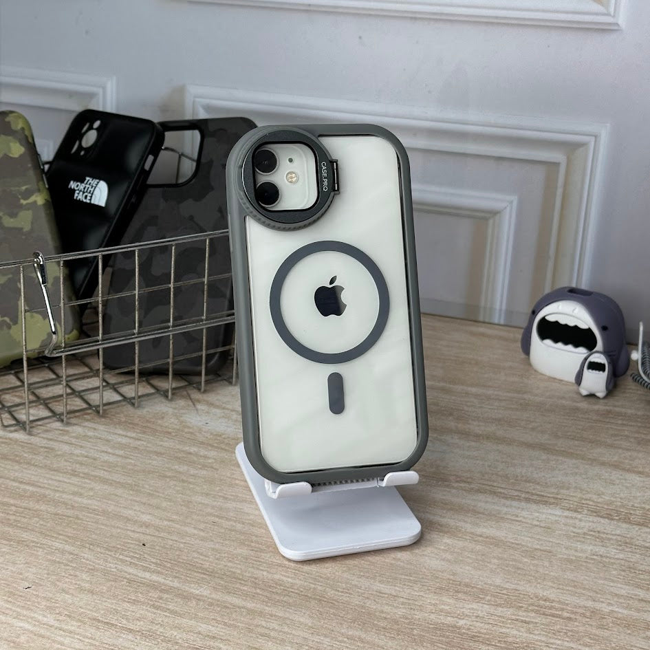 Bunker magsafe gris IPH 11