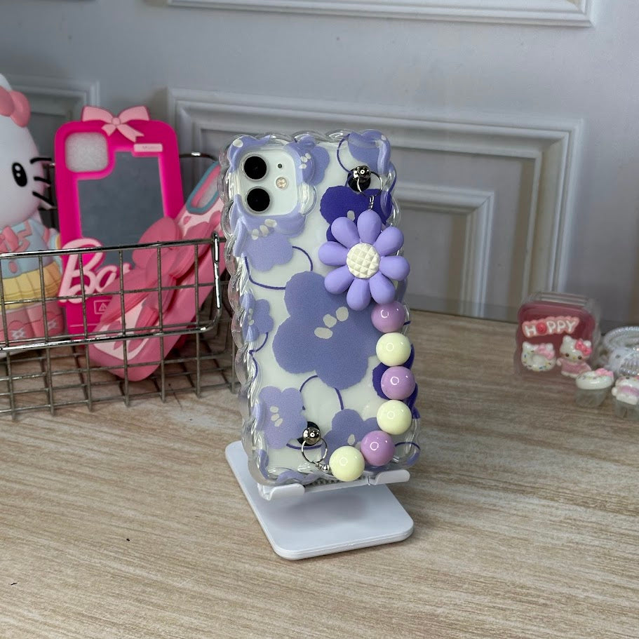 Flores y colgante lila IPH 12