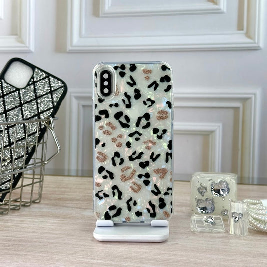 Animal print blanco IPH X/XS